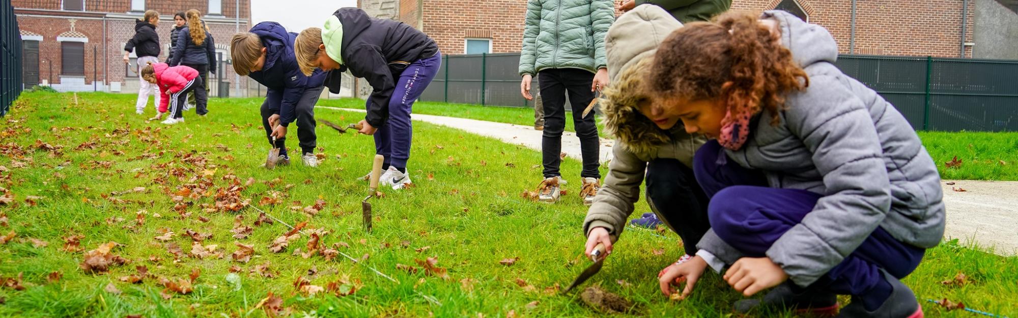 Le parc urbain de sainte Marguerite à Comines, bientôt prêt à accueillir les familles