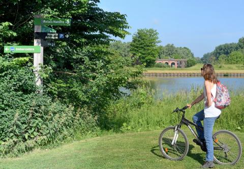 Rejoindre le Relais Nature du Parc de la Deûle à vélo