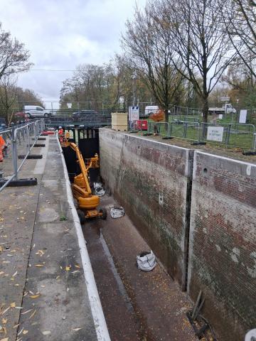 Quand l'écluse n°6 du Canal de Roubaix est en chômage