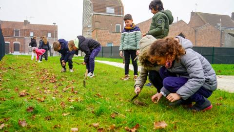 Le parc urbain de sainte Marguerite à Comines, bientôt prêt à accueillir les familles