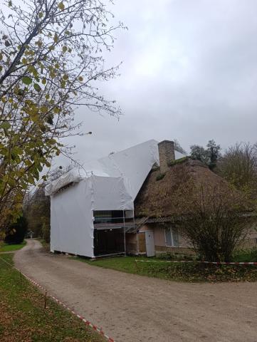  La chaumière de Killem-Lynde du Musée de Plein Air est en travaux