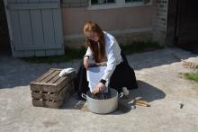 Lavage du linge à l'ancienne 