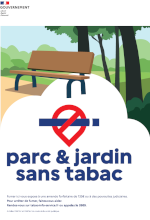 Parc et jardin sans tabac